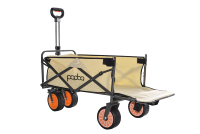 Carrito de Camping Plegable con Asistencia Eléctrica y Puerta Trasera, Carro de Playa Portátil de Gran Capacidad de 100L, Carrito Utilitario Multifuncional