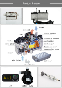 Calentador de Agua Refrigerante Diésel <span class=keywords><strong>Eberspaecher</strong></span> de 5kw 24v de Alta Calidad JP para Camiones, con Control Bluetooth - Product Image 5