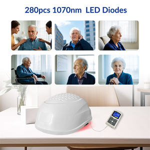 ZJZK helm infra merah 1070nm, helm terapi cahaya merah kesehatan otak untuk perawatan Stroke dan rehabilitasi neurologis - Product Image 4