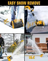 Pelle à neige pliable électrique 21V batterie au Lithium souffleuse à neige Portable balayeuse à neige domestique main pousser chasse-neige