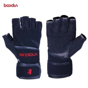 Baodun Fitness <b>Gloves</b> Black With Wrist Support For <b>Weight</b> Lifting Unisex - Product Image 5