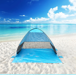 WOQI Lều Bãi Biển Bật Lên Có Thể Chứa 2-3 Người UPF 50 + 190T Vải Polyester Tráng Bạc Chống Thấm Nước - Product Image 2