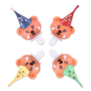 <b>Cute</b> Cartoon <b>Bear</b> Hat Birthday Candle Colorful Paraffin Cake Decoration For Children's Party - Product Image 5