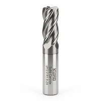 Fraise à rayonner en carbure monobloc KUHO, 4 dents, revêtement TiAlN, HRC55 60, pour usinage CNC d'acier, moules, OEM, ODM, sur mesure