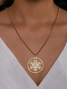 Collar con Colgante de Estrella Hexagonal Hueca de Acero Inoxidable con <span class=keywords><strong>Mapa</strong></span> de Israel, Diseño de Seis Estrellas, Precio de Fábrica al por Mayor - Product Image 1