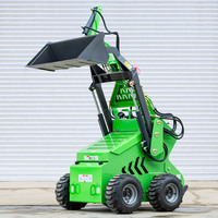 Mini-chargeuse compacte sur chenilles ou sur roues, 480 kg - 500 kg, homologuée EPA EURO 5, avec accessoires, vente directe usine, meilleures ventes
