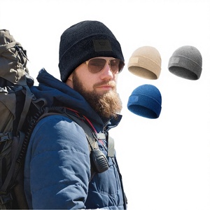 WRELS High Quality 100% Merino Wool Winter Outdoor Knitted Adjustable Cycling Beanie Hat Cold Proof Warm Fashionable Cartoon - Product Image 2