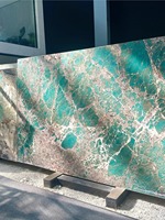 Идеальная каменная плитка из натурального мрамора Imperial River Green Elegant для отелей: премиум-класс, современный дизайн, для кухонных столешниц и стен ванных комнат, полированная.