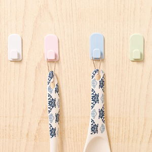 Wall Mounted Adhesive Hooks Rectangle Blue And Pink <b>Remote</b> <b>Control</b> Organizer For Doorway Bedroom Kitchen Bathroom - Product Image 4
