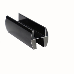 Perfil de Aluminio para División de Baños, Estilo Y, Serie 6000, T351 T851, Color Negro Champán, para Baños Públicos - Product Image 2