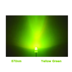 F3 3mm redondo amarillo verde emisor de diodo verde lente difusa para luz - Product Image 2