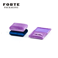 FORTE Luxuriöse Hochwertige Grüne/Rosa Wildleder-Samt-Schmuckgeschenkbox mit Individuellem Logo für Halsketten, Armbänder & Perlenketten