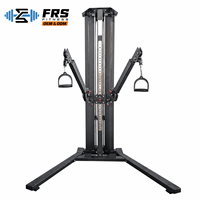 FRS Machine à poulies double réglable avec câble, Entraîneur fonctionnel, Équipement de fitness pour la musculation à domicile et usage commercial