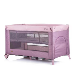 Berceau pliable portable réglable en hauteur pour nouveau-nés et tout-petits, lit de voyage pour bébé avec moustiquaire - Product Image 2