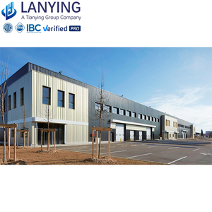 ورشة عمل مسبقة الصنع بهيكل فولاذي على الطراز الصناعي، مستودع، حظيرة، صالة عرض، مبنى سوبر ماركت، تصميم مركز تجاري حديث - Product Image 4