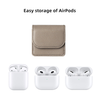 Étui de protection en cuir pour écouteurs et casques audio, compatible Airpods Pro 1 2 3 4 - Vente en gros