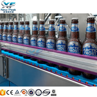 Nouvelle ligne de production de bière Peak Fully, machine de mise en bouteille de bière en verre pour les fabricants de bière, usine de machines