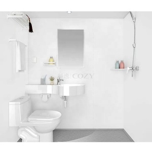 Unité de salle de bain modulaire préfabriquée de conception moderne avec toilettes et douche pratique et peu encombrante - Product Image 2