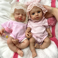 Poupée Reborn en silicone de 16 pouces, texture de peau claire, corps souple, facile à peindre, objet de collection pour les amateurs