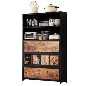 Kitchen <b>storage</b> rack, spice rack, organizer, kitchenware, household <b>storage</b> rack, <b>sideboard</b>, multi-layer cabinet - Product Image 5