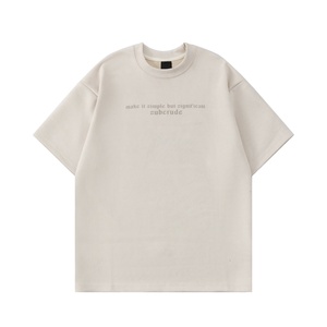 T-shirt Homme Printemps-Été Nouvelle Collection Street Retro Marque 100% Coton Broderie Imprimée Respirant Manches Courtes Coupe Classique - Product Image 4