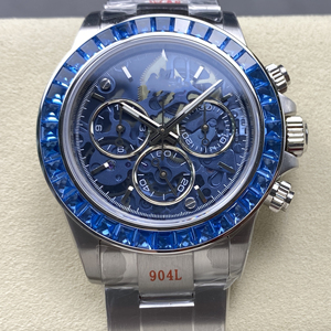 Reloj Mecánico de Lujo de Súper Calidad, 40 mm, Acero Inoxidable 904L, Movimiento ETA 4801, Reloj Esqueleto con Diamantes y Piedras Preciosas - Product Image 1