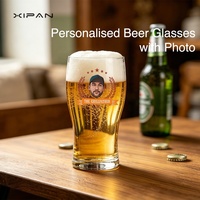 Verres à bière classiques personnalisés OEM ODM, verre à bière personnalisé avec logo sur mesure, réutilisable et compatible lave-vaisselle pour usage en restaurant