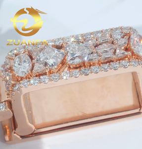 हिप हॉप गहने मोइससानाइट चेन पेलेंट मिश्रण आकार मोइससानाइट 925 चांदी के बाहर अक्षर पेलेंट पास डायमंड टेस्टर - Product Image 6