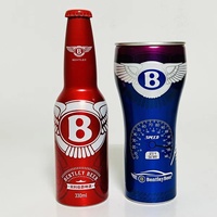 Machine d'impression numérique cylindrique imprimante de bouteilles UV pour tasse à bière tasse verrerie bouteille cosmétique canettes en aluminium