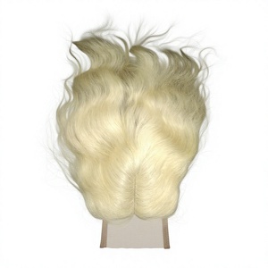 Extensiones de Cabello Natural Remy Indio Virgen, Ondulado y Liso, con Cierre de Encaje HD Suave, Rubio 613 - Product Image 3