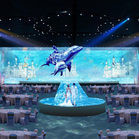 Espace immersif 3D Écran holographique projecteur interagir éclairage plusieurs scènes décoration de mariage jeux de projection immersifs