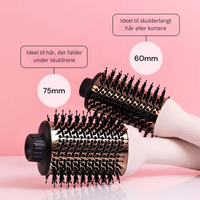 Brosse à air chaud en céramique 3-en-1 OEM sous marque privée, sèche-cheveux, volumateur, boucleur et lisseur pour salon et usage domestique