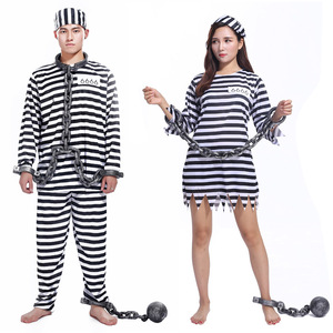 Chaude famille condamné tenue Halloween enfant criminel ensemble prison prisonnier Costume détenu Cosplay Costume - Product Image 3