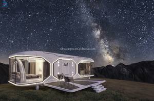 Capsula spaziale casa 1 camera da letto casa Mobile costruzione sostenibile edifici da giardino prefabbricati casa vacanza <span class=keywords><strong>Hotel</strong></span> - Product Image 5
