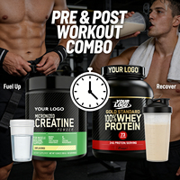 Combo Pré- & Post-Entraînement Marque Blanche OEM - Poudre de Protéine de Lactosérum 100% + 5G Créatine Monohydrate en Vrac pour la Gym et le Sport