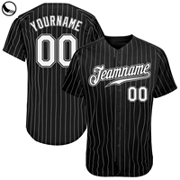 Maillot de baseball rétro unisexe au design original, en maille polyester respirante, col en V, sweat-shirt avec logo et numéro brodés
