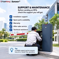 Barrière de stationnement automatique avec télécommande sans fil pour bâtiment gouvernemental, ouverture rapide pour le contrôle d'accès des véhicules