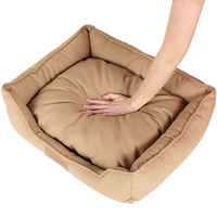 Lit pour chien et chat rectangulaire moderne, solide, lavable, toutes saisons, pour chiens de petite et grande taille, avec fond antidérapant
