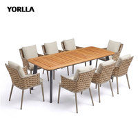 Fauteuil de jardin en aluminium tressé moderne et biologique pour l'extérieur, mobilier de resort, vente en gros