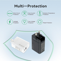 Cargador rápido plegable de tamaño mini de 20W, enchufe intercambiable de EE. UU., UE, Reino Unido, AU, para teléfonos móviles y ordenadores portátiles, de tamaño mini,
