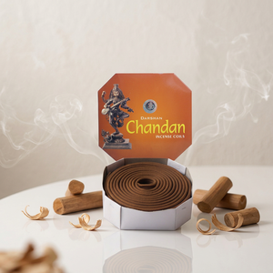 Darshan Meditation Sandalwood Coil Incense with Long-Lasting Fragrance for <b>Home</b> Use - Product Image 3