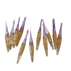 Crochets de luxe attrayants en résine écologiques faits à la main FAIZA CRAFT FC-8162 pour kit de crochet, travaux d'aiguille, outils de couture, tailleur - Product Image 1