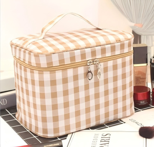 Grande trousse de toilette pour femmes, ouverture plate, portable, pour les soins de la peau - Product Image 2