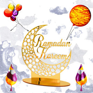 2025 <b>Islamic</b> Muslim Festival Eid Mubarak Ramadan Kareem Tabletop Decor Eid Decoration <b>Gift</b> Ornament Party Favors - Product Image 3