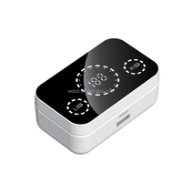 Casque sans fil Wedtserha V5.3 TWS avec affichage numérique, étanche IPX-5, 800 mAh, réduction du bruit, écouteurs HIFI tactiles