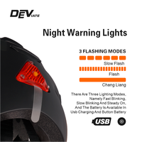 Casque de vélo de montagne DEVIATE personnalisé de haute qualité à bon prix pour la route, hommes et femmes, 285g léger, avec feu arrière pour la nuit