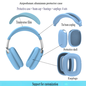Étui pour écouteurs Design imprimé <span class=keywords><strong>Casque</strong></span> en silicone anti-rayures Coque de protection Antichoc Monté sur la tête pour <span class=keywords><strong>Apple</strong></span> <span class=keywords><strong>Airpods</strong></span> <span class=keywords><strong>Max</strong></span> - Product Image 5