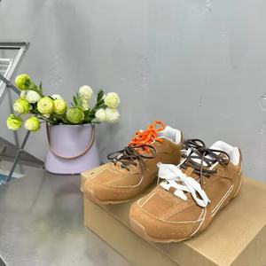 Nouvelles baskets de sport décontractées tendance de haute qualité, originales, en cuir véritable et maille respirante, pour l'hiver, le printemps et l'automne 2026 - Product Image 4