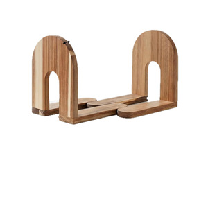 Solid Wood Adjustable Record Rack Vinyl Storage <b>Desktop</b> <b>Shelf</b> Nordic Style Bookshelf For Books And Cds - Product Image 5