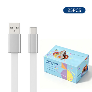 สายชาร์จเร็ว TKT 2026 Pd รองรับการชาร์จเร็ว 20W แบบ Type-C to Type-C สายดาต้าความเร็วสูง สายแบน สำหรับชาร์จและถ่ายโอนข้อมูล ใช้ได้กับแล็ปท็อป - Product Image 1
